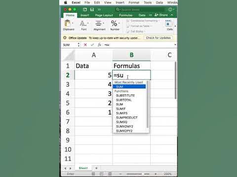 How to use formulas in Excel (vertical video) - YouTube