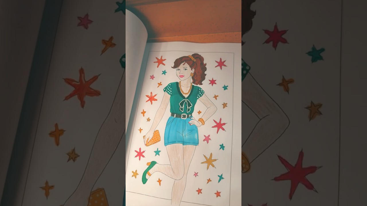 Flashback fashions 1980s coloring book