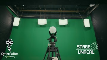 STAGE UNREAL X CYBERGAFFER - Next Gen Virtual Production Lighting