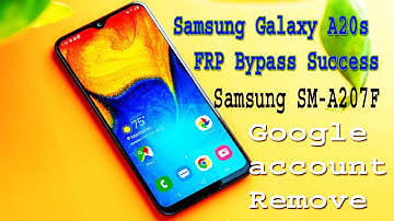 Samsung Galaxy A20s FRP Bypass . Samsung SM-A207F Android 10 U2 google account bypass