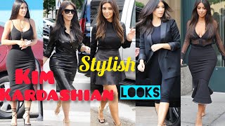Kim Kardashian In Black | #kimkardashian Stylish Looks | By DG 🙏