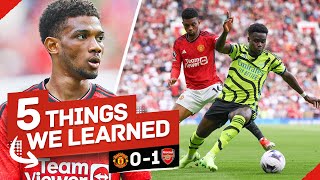 Amad Diallo Shows His WORTH! 5 Things We Learned... Man United 0-1 Arsenal