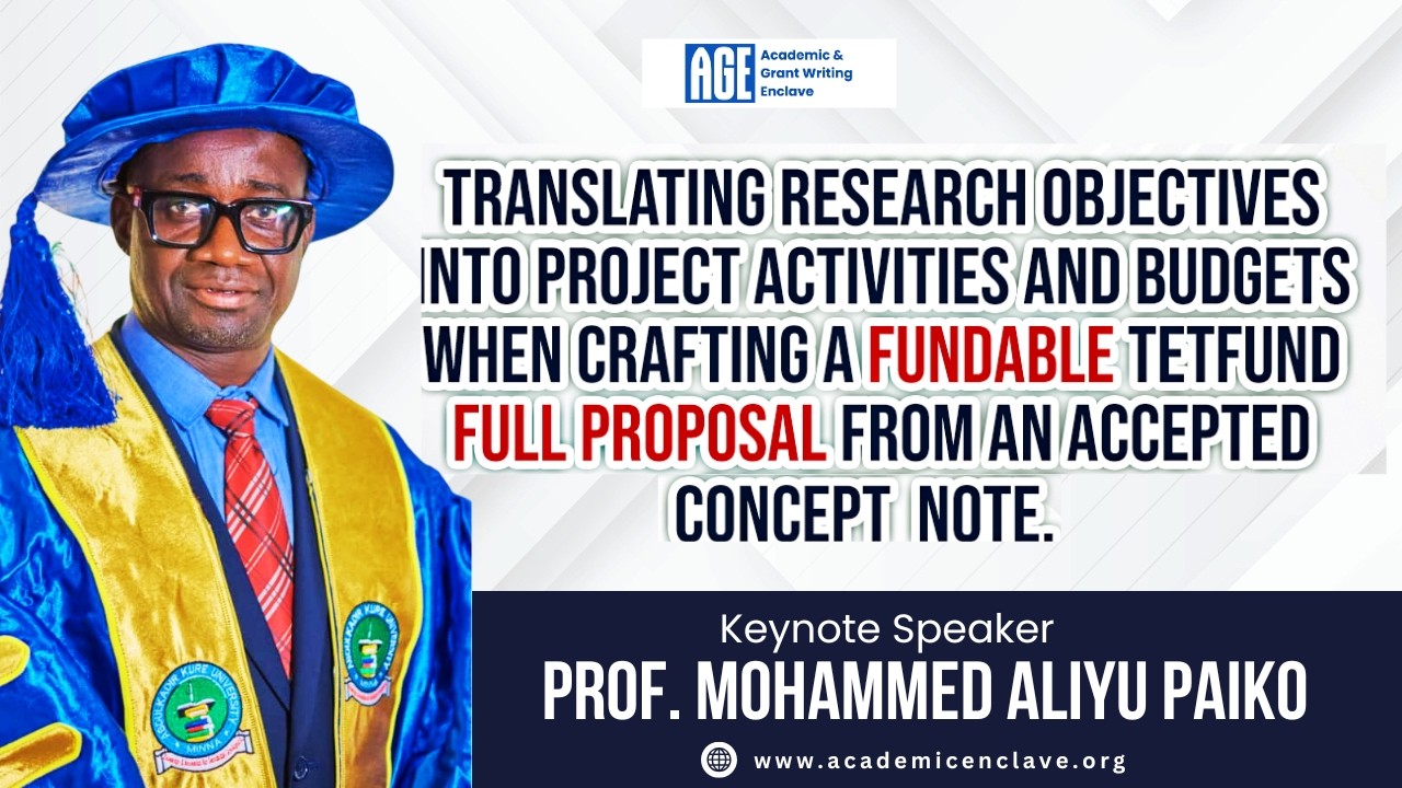 TETFUND FULL PROPOSAL LECTURE || Prof. Mohammed Aliyu Paiko