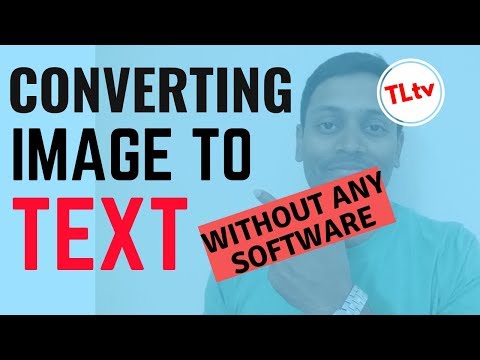 How to Convert Image to Text ( without any software )