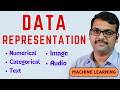 Data Representation in Machine Learning || How Machines Understand Data (Image, Text, Audio) || ML