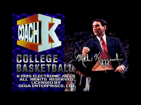 Coach K College Basketball - Sega Genesis