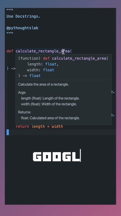 Use Docstring in Python 🐍 #python #programming #coding # ...