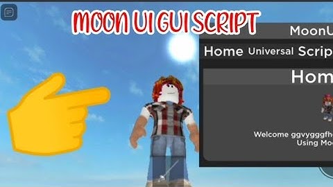 ROBLOX MOON UI SCRIPT using FLUXUS EXECUTOR played at Fencing - script link on pinned comments