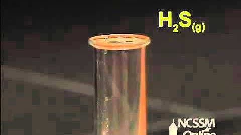 22.1 - Vídeos ilustrativos - 14 - Obtención de H2S - Na2S and HCl (Engl)