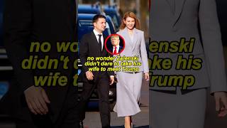Volodymyr Zelenskyy dare not take his wife to meet Trump#youtubeshorts #shorts #celebrity #trump