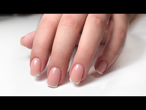Френч/ выравнивание ногтевой пластины/ идеальные блики