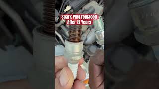 Spark Plug replaced after 15 years #satisfying #relaxing