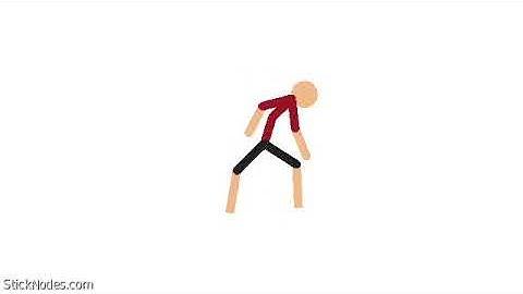 Stuck figure Jump animation.