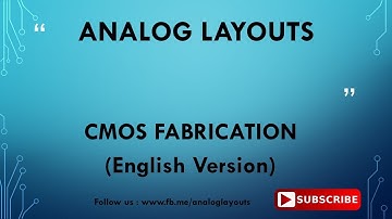 CMOS FABRICATION  - English Version