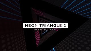 Neon Triangle 2 VJ Loops Background