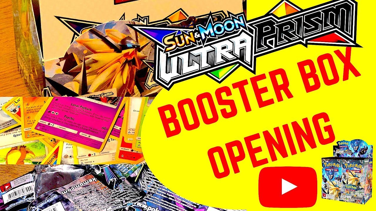 Pokemon Sun and Moon Ultra Prism Booster Box Opening with rare finds!