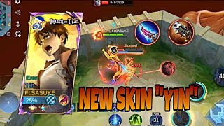 TOP 1 YIN NEW SKIN 2024 -mlbb -inuyasha_ng_catarman #yin1hitbuild