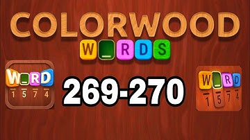 COLORWOOD WORDS Cryptogram level 269 270