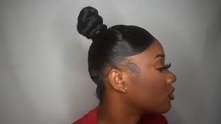 Top Knot Bun Using Braiding Hair Heart Swoop Hair Tutorial
