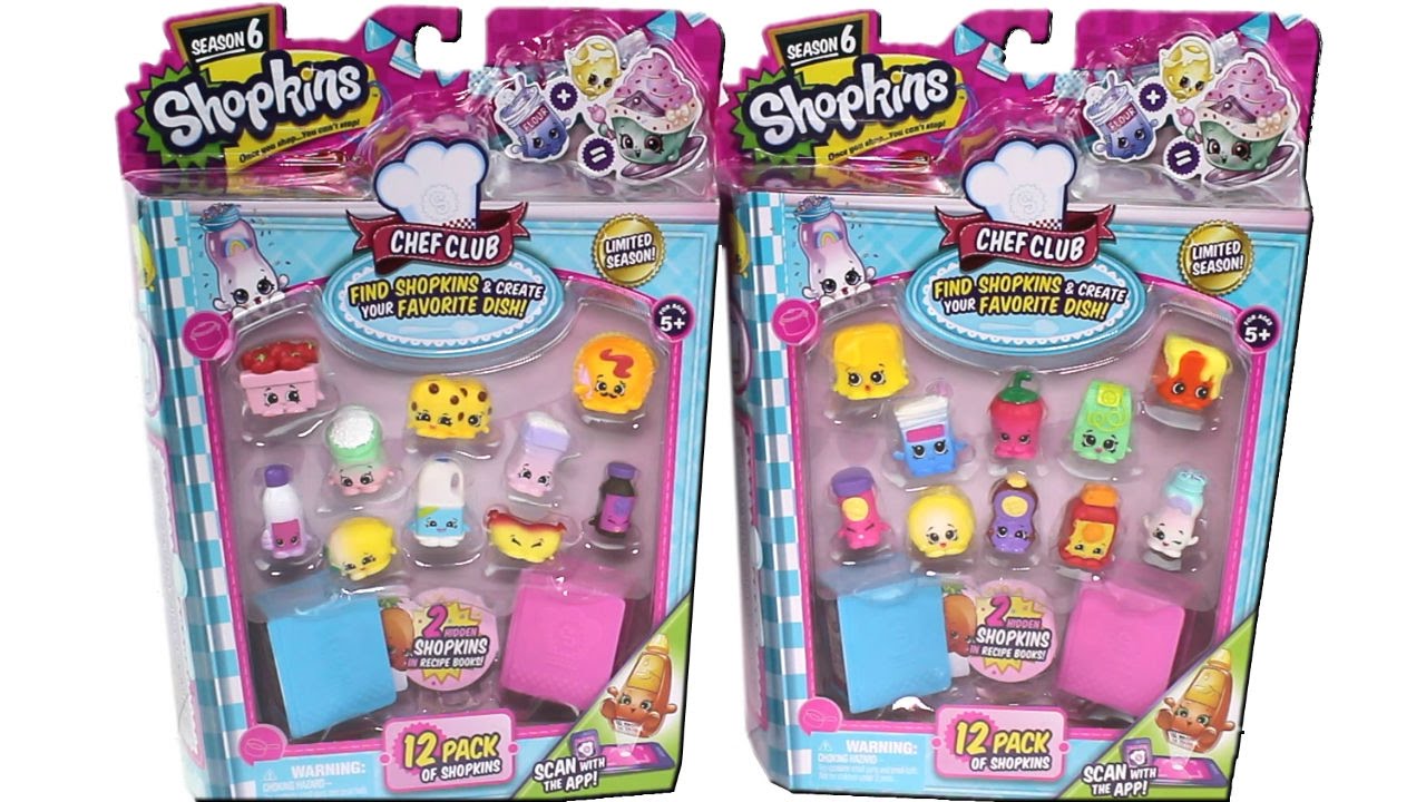 Shopkins Chef Club 5 PACK limited season 6 new Spanish wording