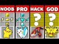 Minecraft Battle: NOOB vs PRO vs HACKER vs GOD: POKEMON PET OF GOD Challenge in Minecraft Animation