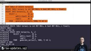 DB2 — Chapter #05 — Video #16 — PostgresQL: row versions, xmin/xmax, timestamps, VACUUM