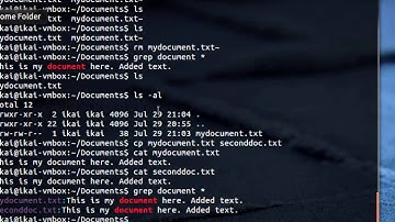 Intro to Linux Lesson 1: cd, ls, pwd, cat, grep