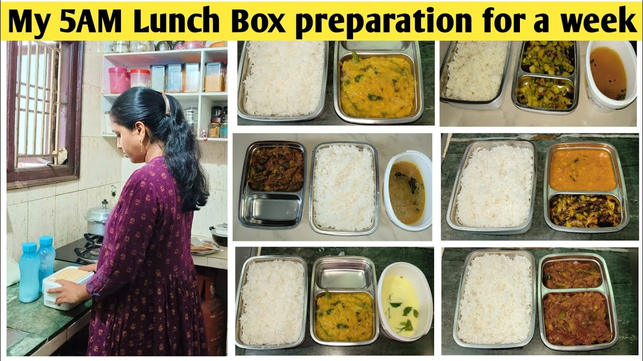 South Indian Lunch Box ideas💡for 7 days// mealprep husbandslunchbox 