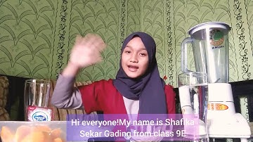 🌻ENGLISH PROJECT PROCEDURE TEXT🌻How to make "Mango Juice"