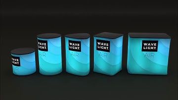 WaveLight Air Backlit Inflatable Counter by BESTTRADESHOWDISPLAY.COM
