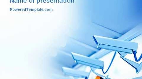 Security System PowerPoint Template by PoweredTemplate.com