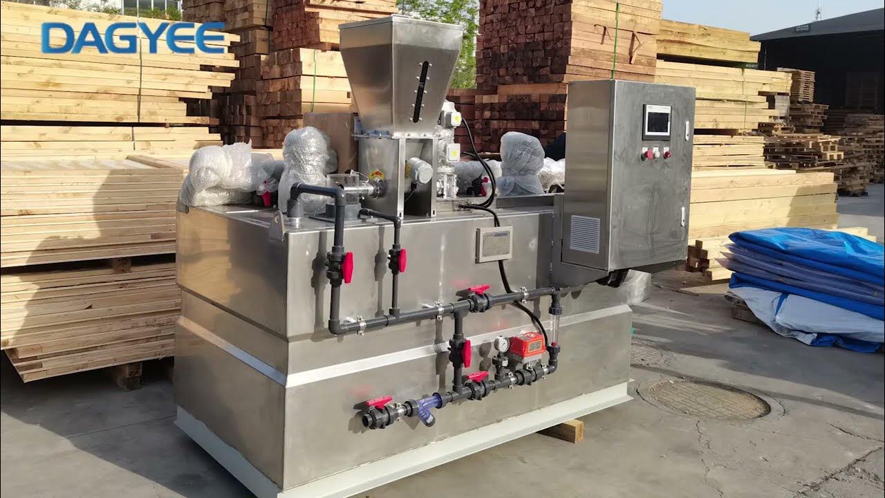 Dagyee 1000L SUS304 Polymer Preparation Unit And Dilution Solution Dry Polymers Manufacturer