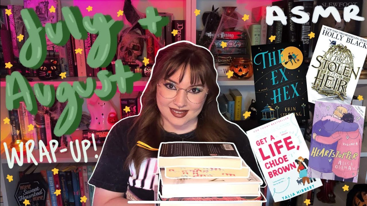 Asmr Book Stack ASMR ππ relaxing book ramble - July & August reading wrap up - YouTube