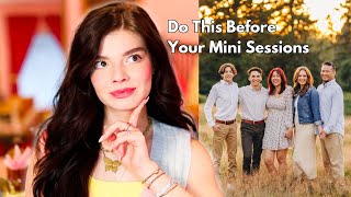 Your Ultimate Guide For Mini Sessions | Booking, Photoshoot, and Workflow Delivery!