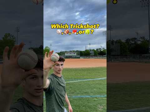 ⚾️,🏈,🏓,🎾? Which Trickshot is the best?  #trickshot #sports #trickshots #football #baseball #cool