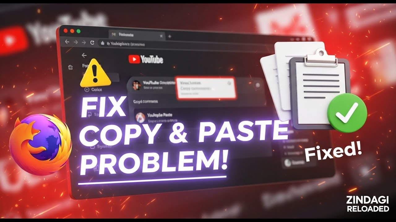 🔥 Fix Copy & Paste Not Working in Firefox Browser (Solution) - YouTube