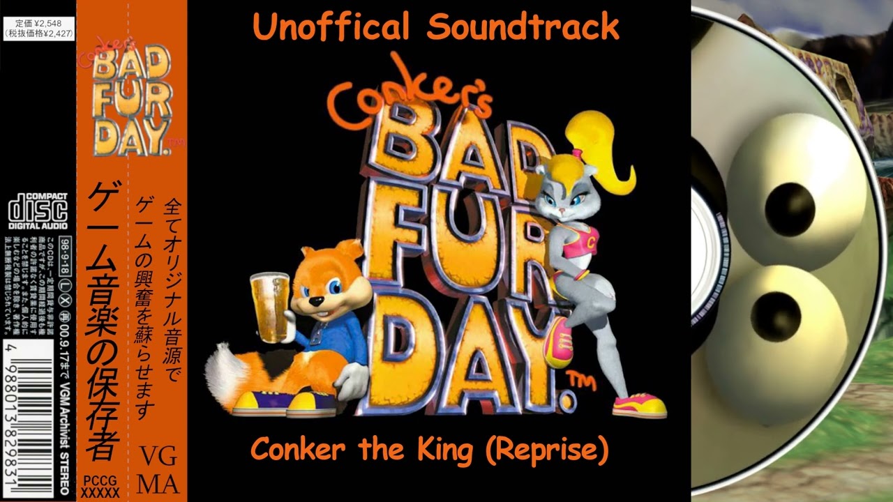 Conkers Bad Fur Day OST - Conker The King Reprise (Best Quality)