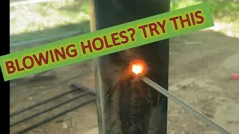 Welding technique no one talks about. stick welding thin square tubing 6013 electrode