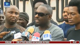 Charlie boy fainted while protesting and jim iyke demands pres buhari returns
