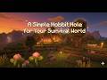 Easy Survival Hobbit Hole Inspired Starter House Tutorial | Minecraft