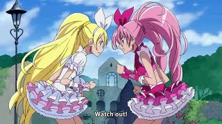 Suite Precure♪ - Cure Melody and Cure Rhythm's first fight