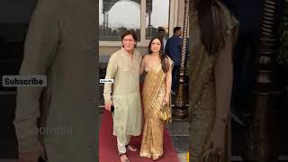 Chunky With Wifey Bhavana Panday Arrive At His Niece Alannas Wedding