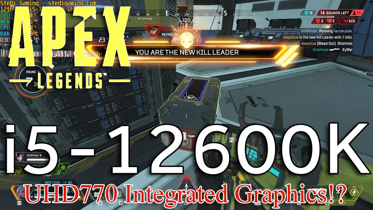 i5-12600K Apex Legedns UHD770 Low Settings 720p