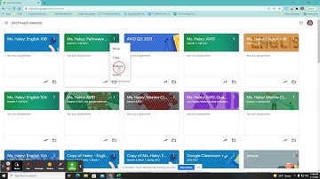 Unarchive Google Classroom Classes