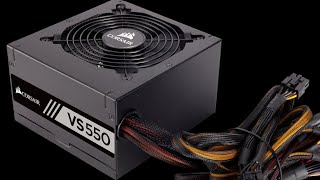 Corsair VS Series VS550 550 Watt 80 PLUS Power Supply Unboxing