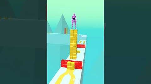 Stack surf 3d android gameplay level 55 #stacksurf3d #cubesurfer #asplaygames #shorts