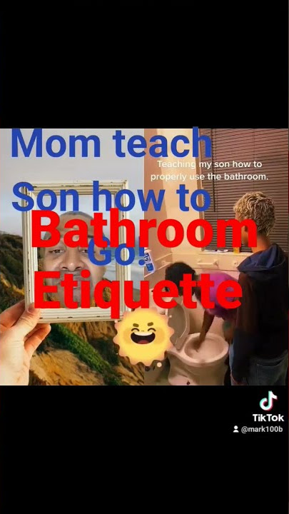 Mom teach Son bathroom etiquette! #momteachson #bathroometiquette #africanamericanauthor #100years
