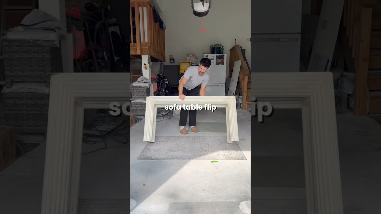 This sofa table transformation is CRAZY 🛋️🛠️ 