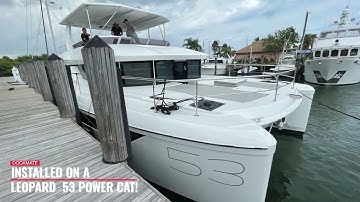 Leopard 53 - Docking made easy on this gorgeous powercat with a Dockmate wireless remote control!