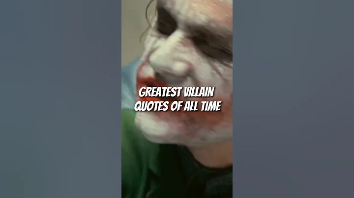 GREATEST 🔥VILLAIN QUOTES 🔥OF ALL TIME#motivation #boysquotes #shorts #quotes#joker#quotesbest#viral - DayDayNews